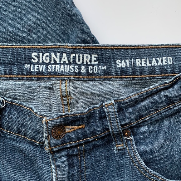 Signature by Levi Strauss S61 32 x 30 jeans riveted strength - Picture 2 of 10